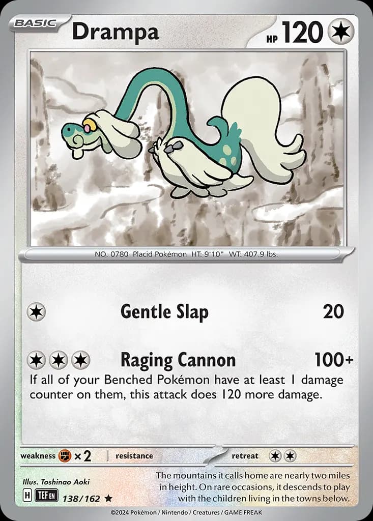 Drampa — Temporal Forces 138 Pokémon card
