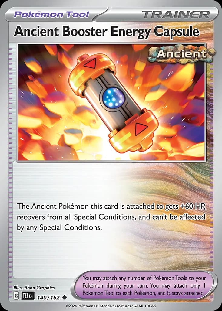 Ancient Booster Energy Capsule — Temporal Forces 140 Pokémon card