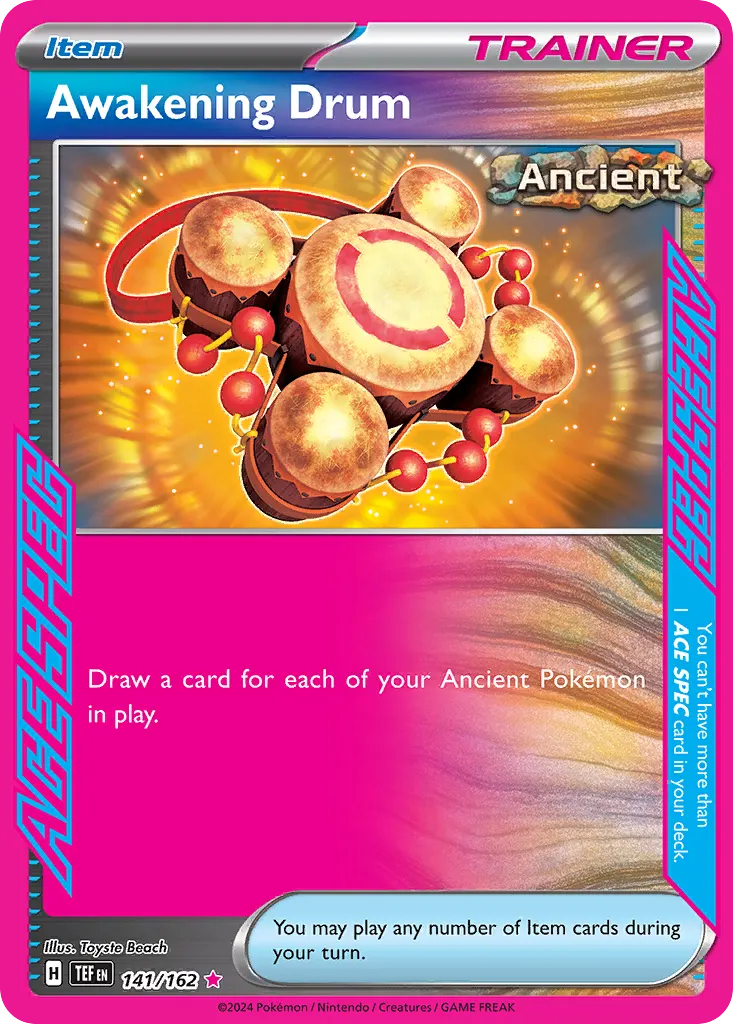 Awakening Drum — Temporal Forces 141 Pokémon card