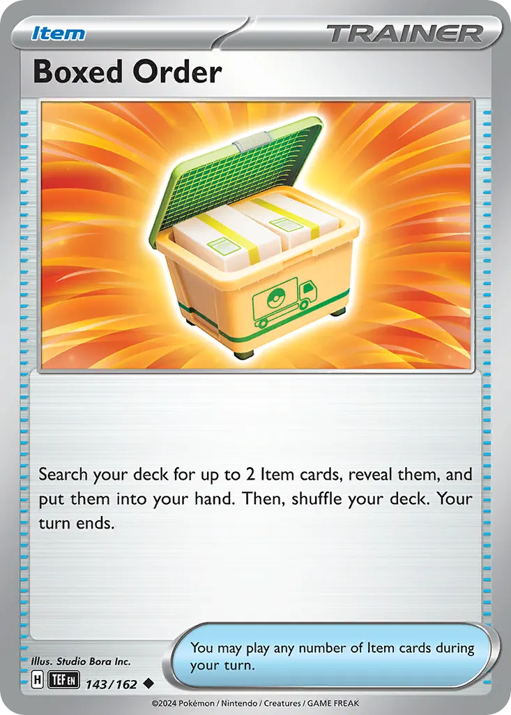 Boxed Order — Temporal Forces 143 Pokémon card