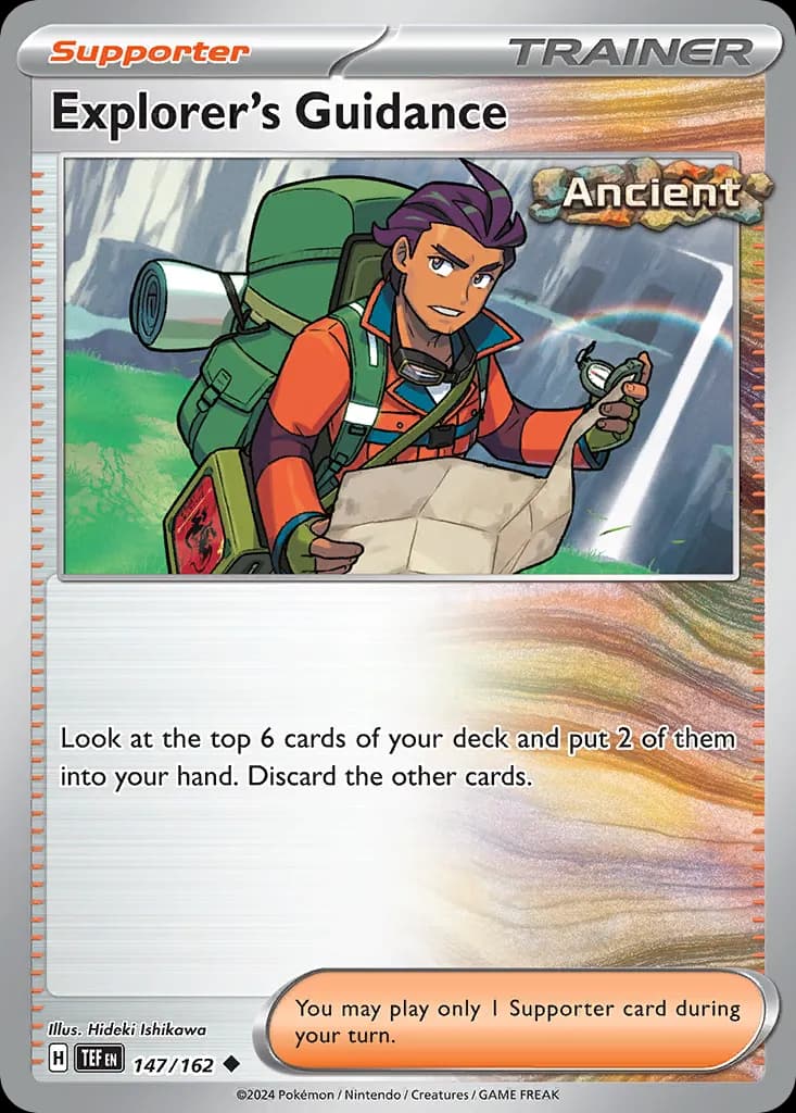 Explorer's Guidance — Temporal Forces 147 Pokémon card