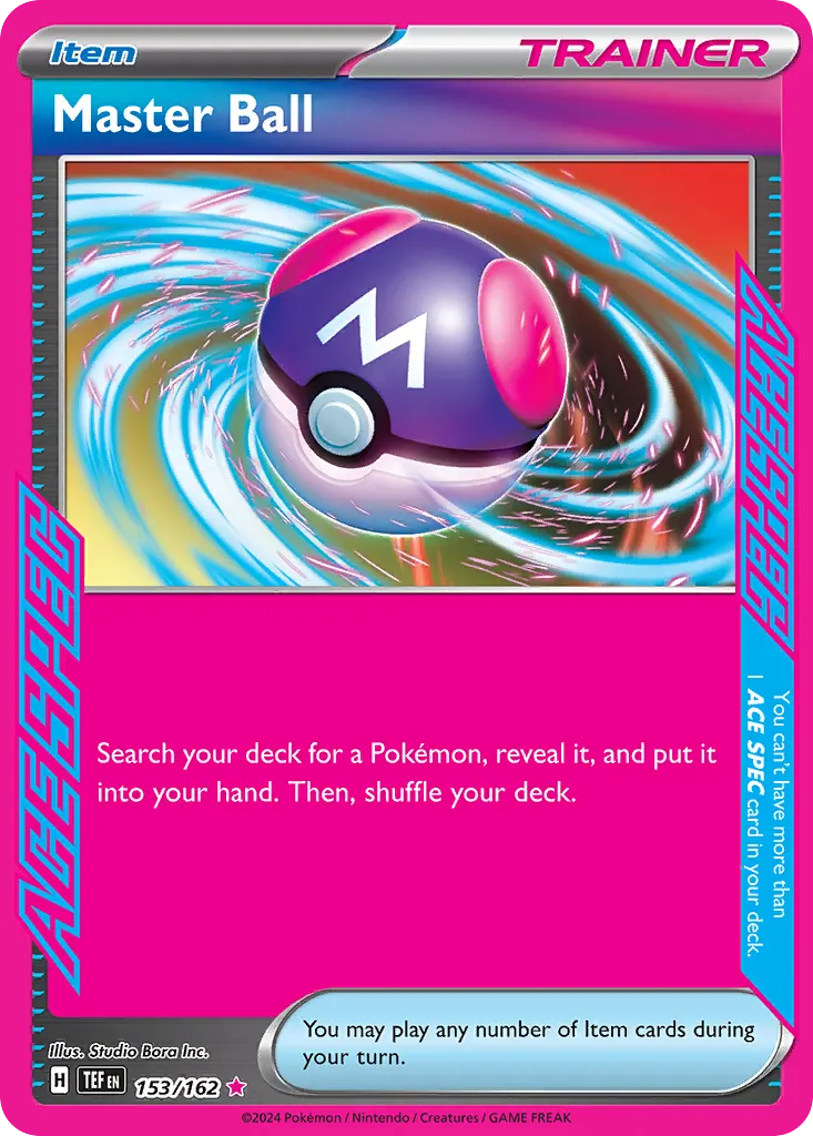 Master Ball — Temporal Forces 153 Pokémon card