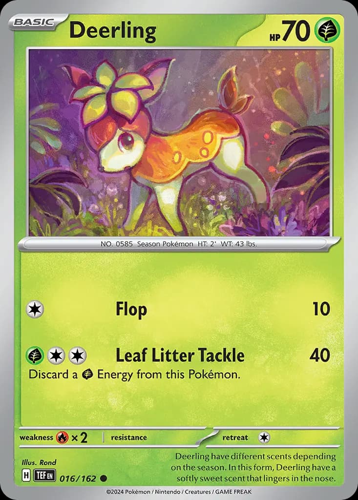 Deerling — Temporal Forces 16 Pokémon card
