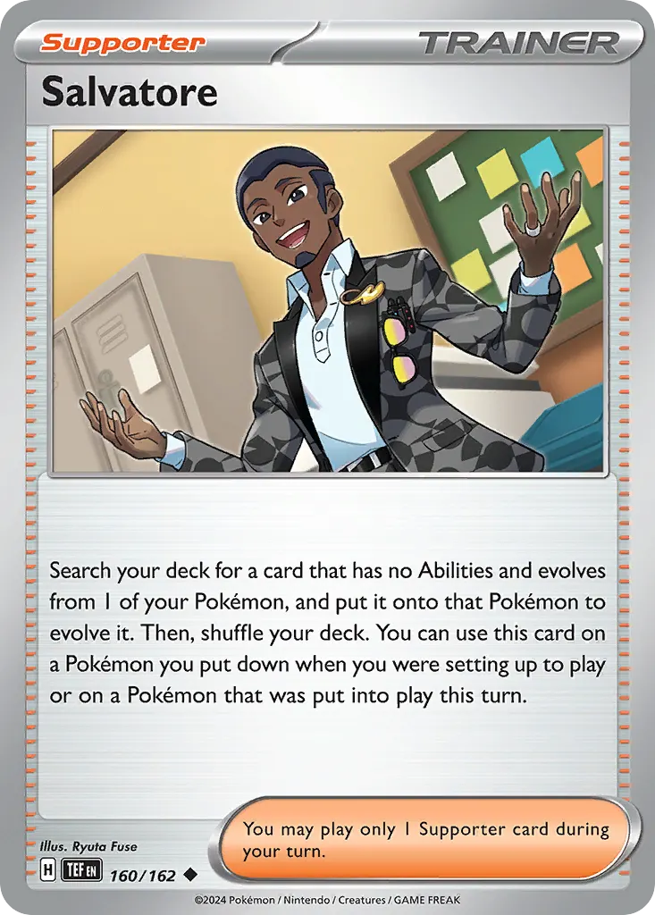 Salvatore — Temporal Forces 160 Pokémon card