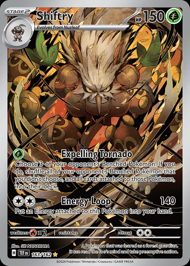 Shiftry — Temporal Forces 163 Pokémon card