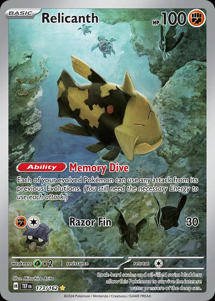 Relicanth — Temporal Forces 173 Pokémon card