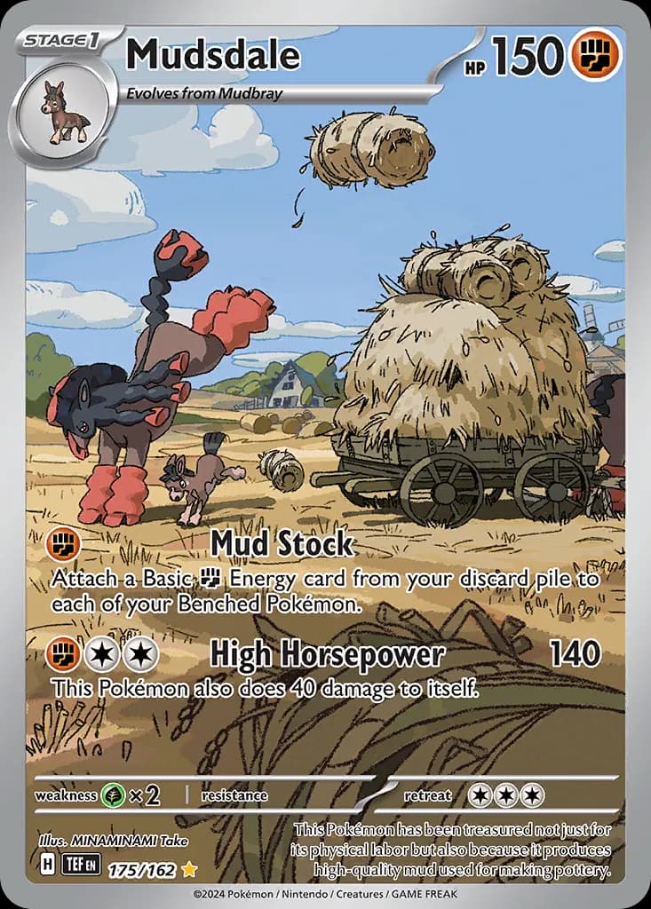 Mudsdale — Temporal Forces 175 Pokémon card