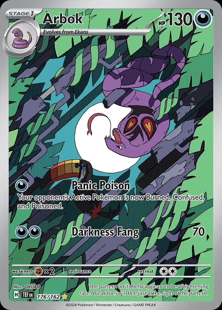 Arbok — Temporal Forces 176 Pokémon card