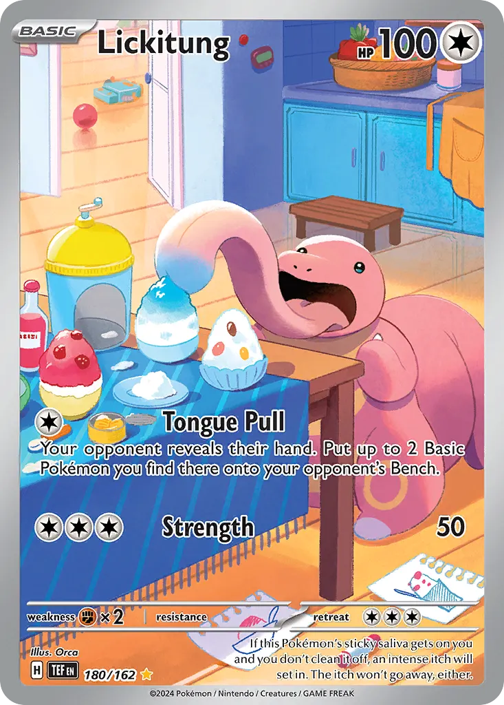 Lickitung — Temporal Forces 180 Pokémon card