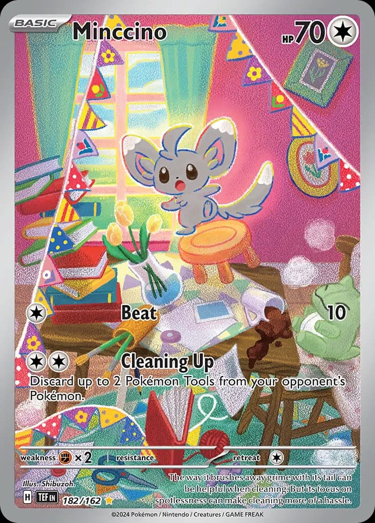 Minccino — Temporal Forces 182 Pokémon card