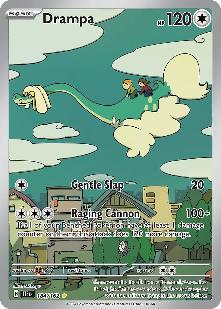 Drampa — Temporal Forces 184 Pokémon card
