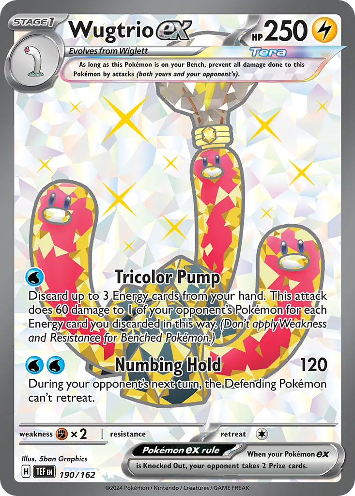 Wugtrio ex — Temporal Forces 190 Pokémon card