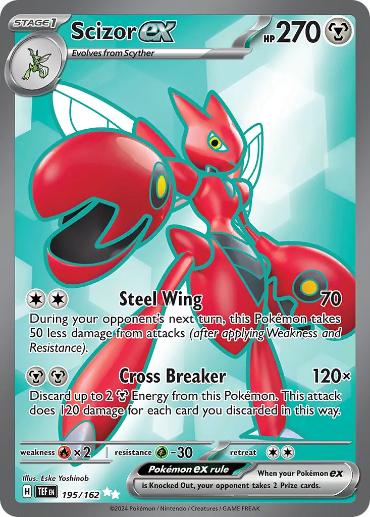 Scizor ex — Temporal Forces 195 Pokémon card