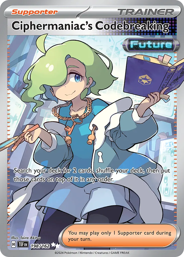 Ciphermaniac's Codebreaking — Temporal Forces 198 Pokémon card