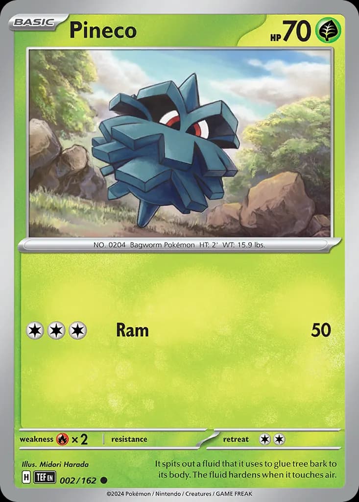 Pineco — Temporal Forces 2 Pokémon card