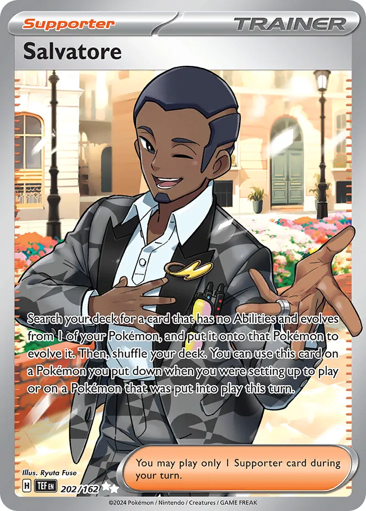 Salvatore — Temporal Forces 202 Pokémon card