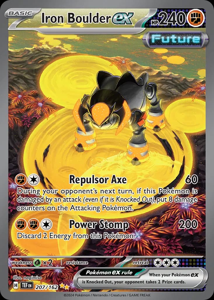Iron Boulder ex — Temporal Forces 207 Pokémon card