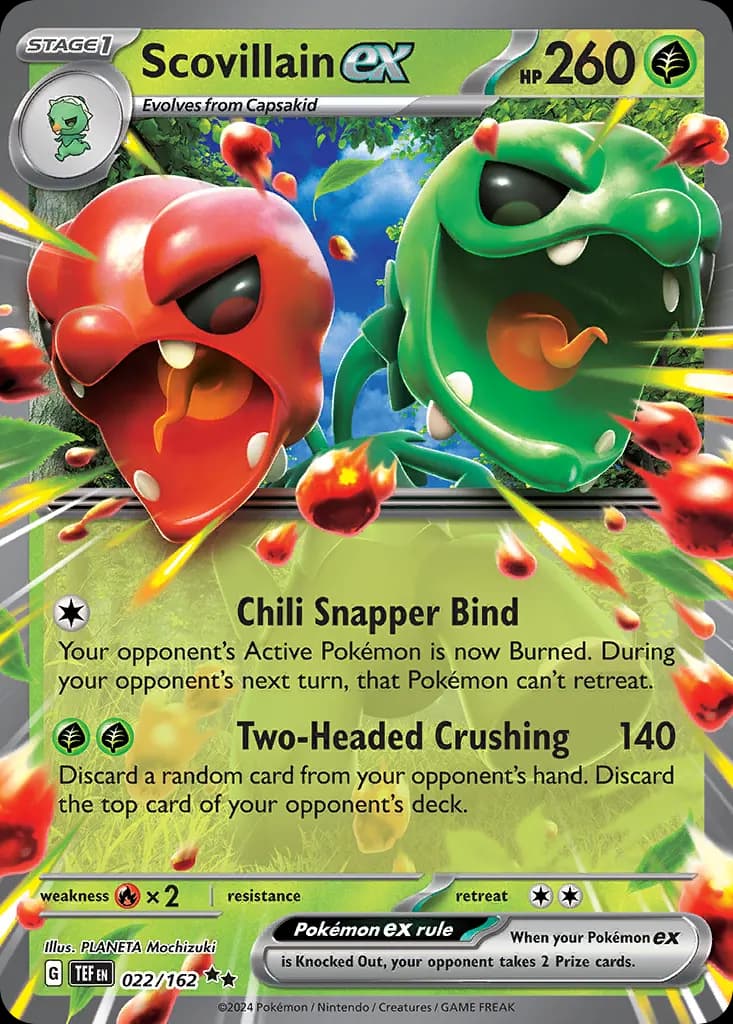 Scovillain ex — Temporal Forces 22 Pokémon card