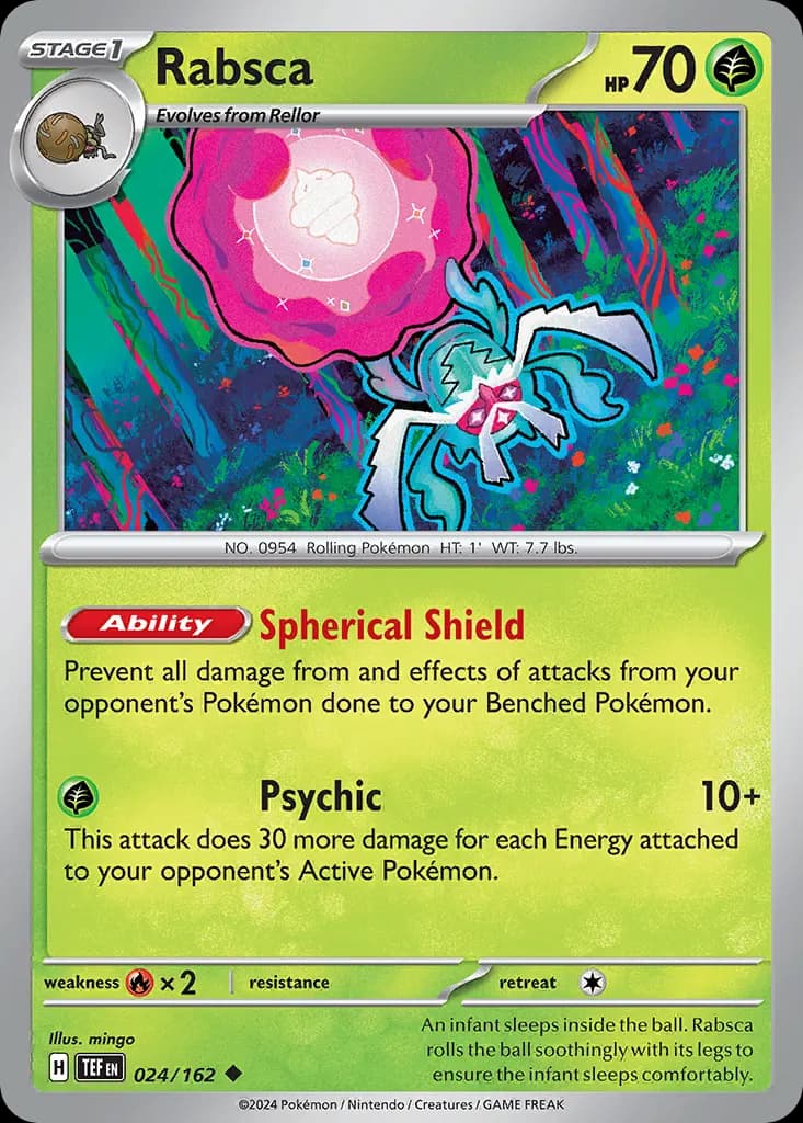 Rabsca — Temporal Forces 24 Pokémon card