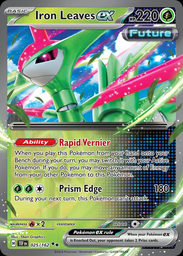Iron Leaves ex — Temporal Forces 25 Pokémon card
