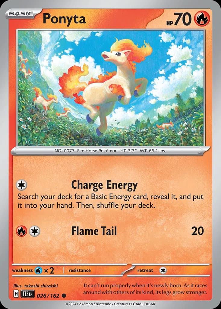Ponyta — Temporal Forces 26 Pokémon card