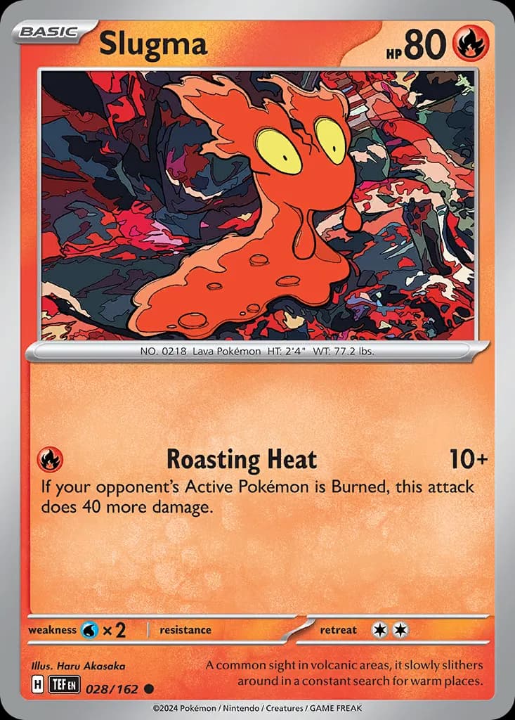 Slugma — Temporal Forces 28 Pokémon card