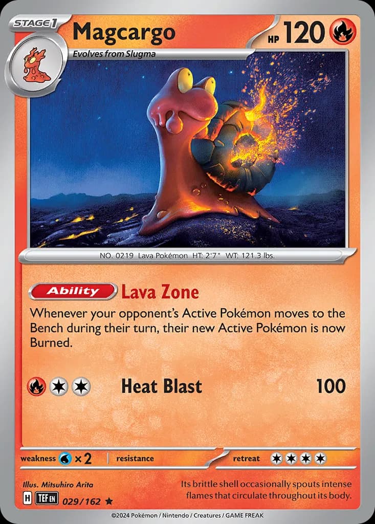 Magcargo — Temporal Forces 29 Pokémon card