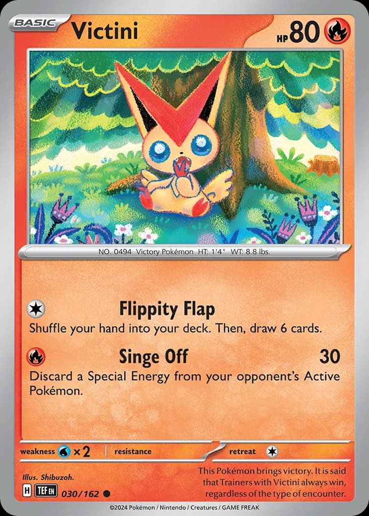 Victini — Temporal Forces 30 Pokémon card