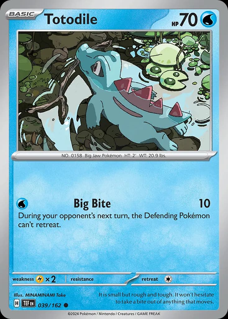 Totodile — Temporal Forces 39 Pokémon card