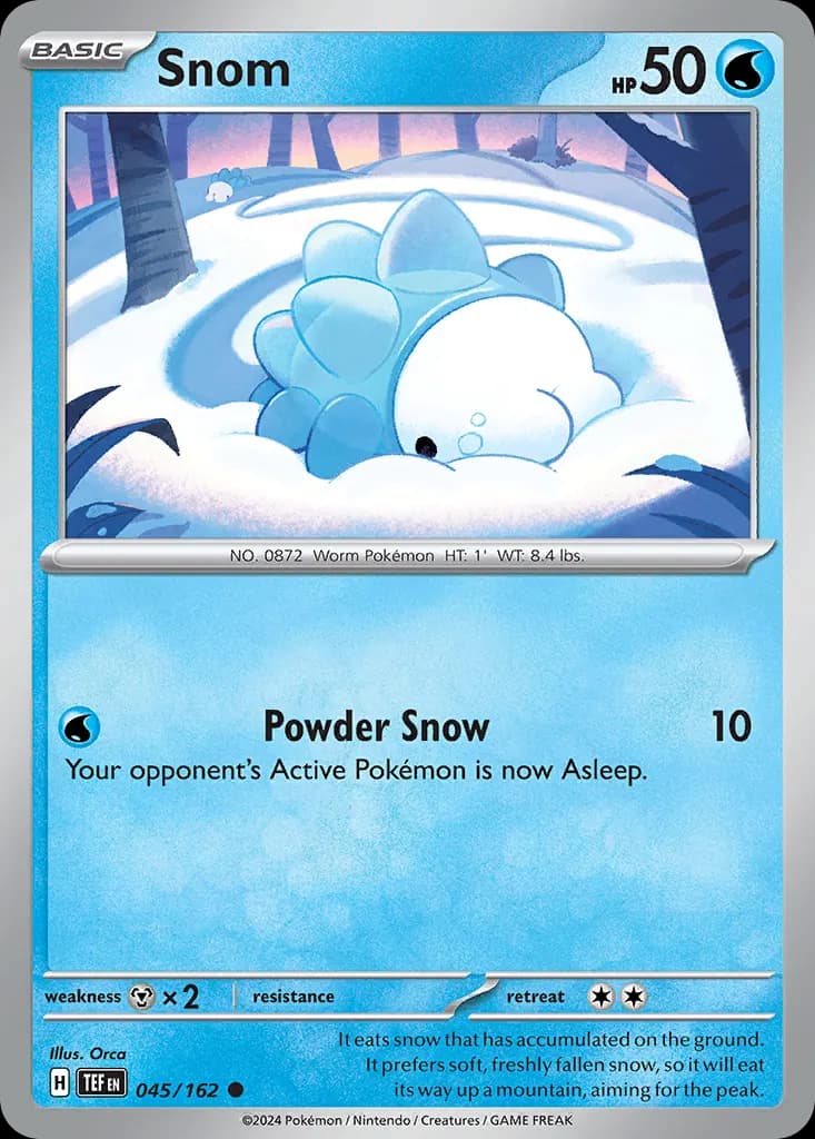 Snom — Temporal Forces 45 Pokémon card