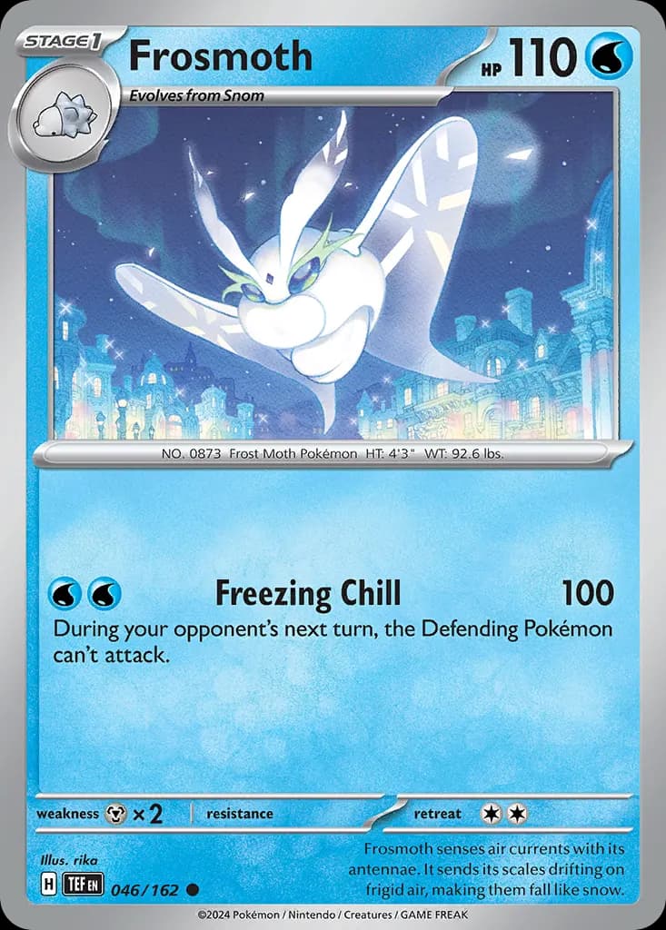 Frosmoth — Temporal Forces 46 Pokémon card