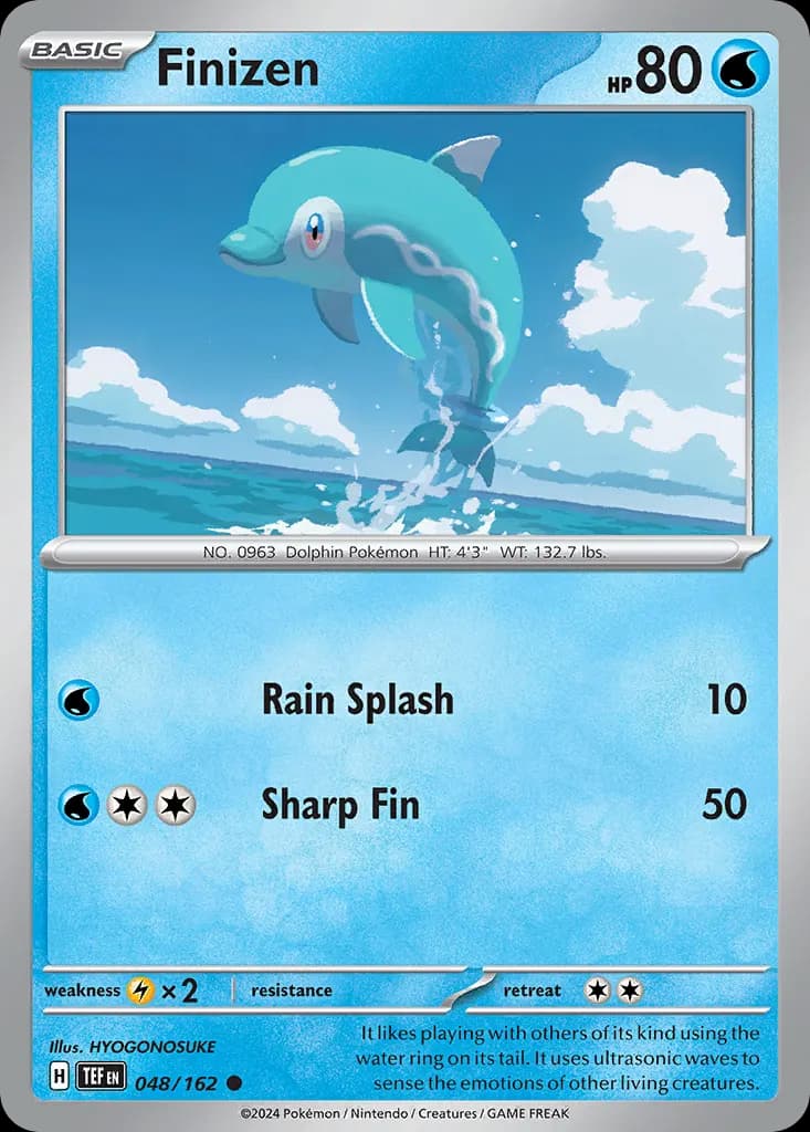 Finizen — Temporal Forces 48 Pokémon card