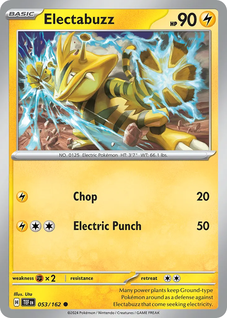 Electabuzz — Temporal Forces 53 Pokémon card