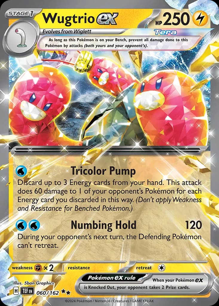 Wugtrio ex — Temporal Forces 60 Pokémon card