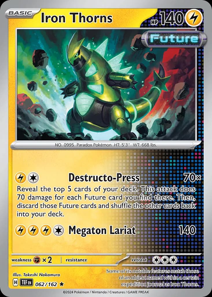 Iron Thorns — Temporal Forces 62 Pokémon card