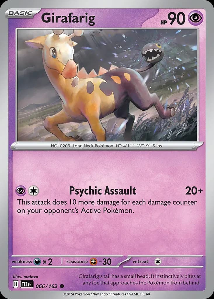 Girafarig — Temporal Forces 66 Pokémon card