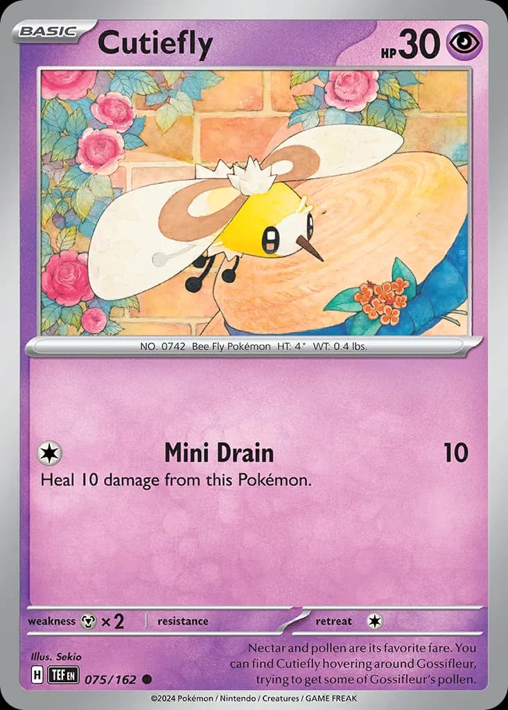 Cutiefly — Temporal Forces 75 Pokémon card