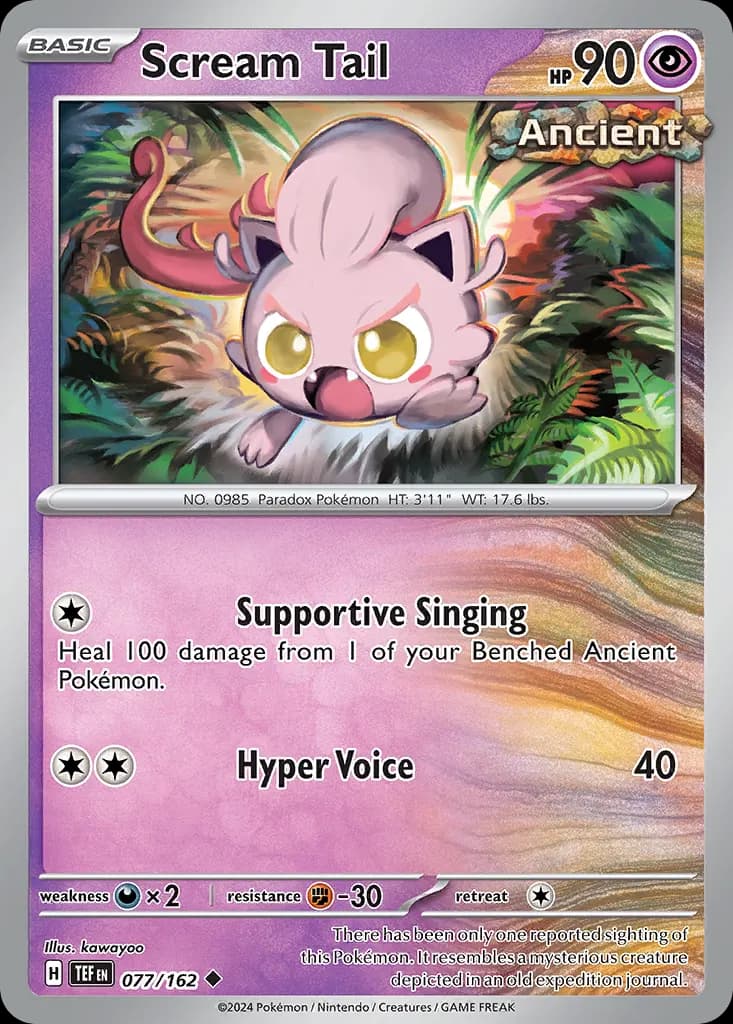 Scream Tail — Temporal Forces 77 Pokémon card