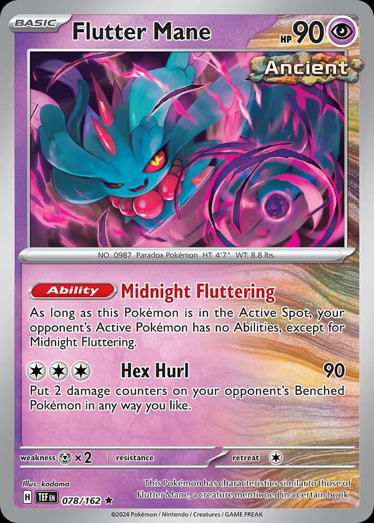 Flutter Mane — Temporal Forces 78 Pokémon card
