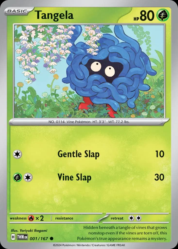 Tangela — Twilight Masquerade 1 Pokémon card