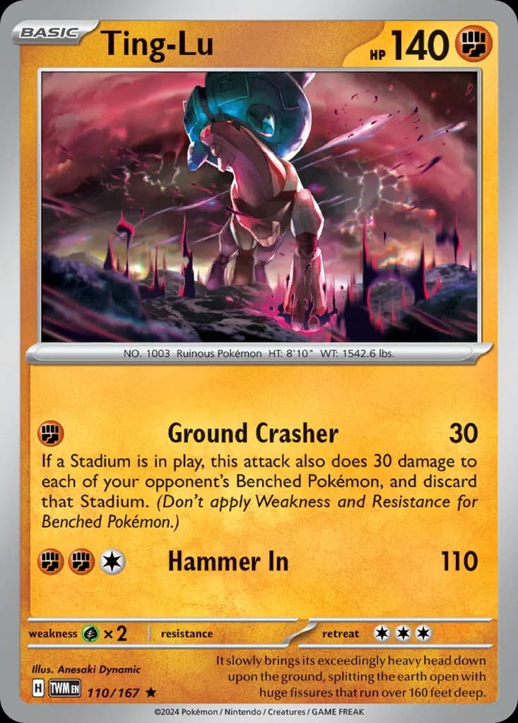Ting-Lu — Twilight Masquerade 110 Pokémon card