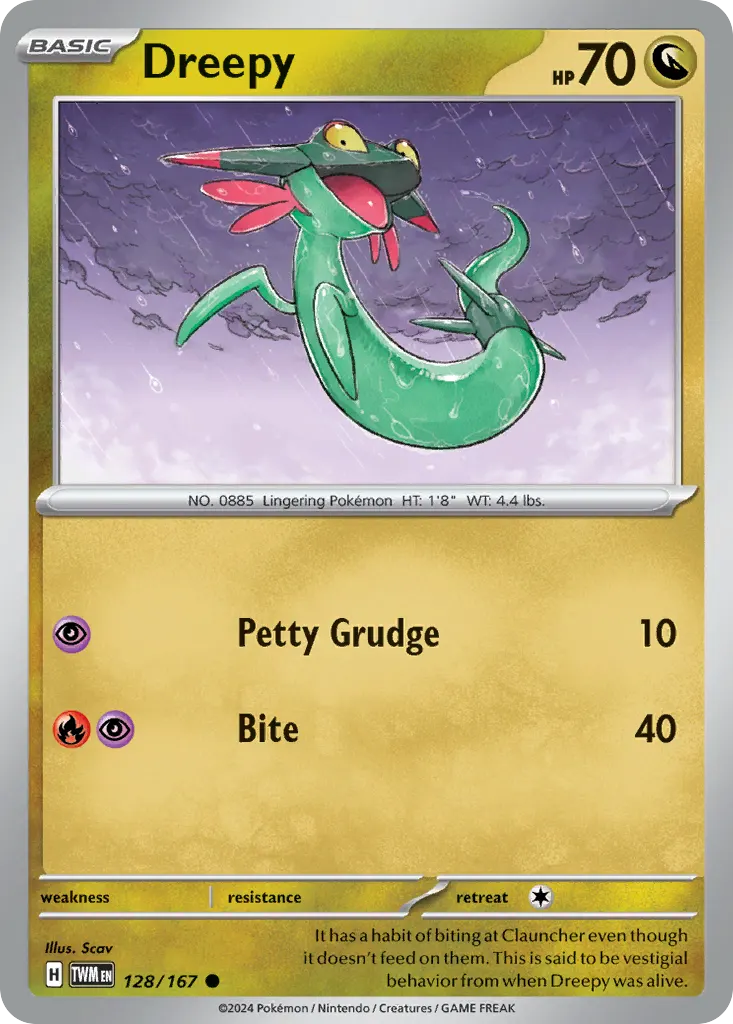 Dreepy — Twilight Masquerade 128 Pokémon card