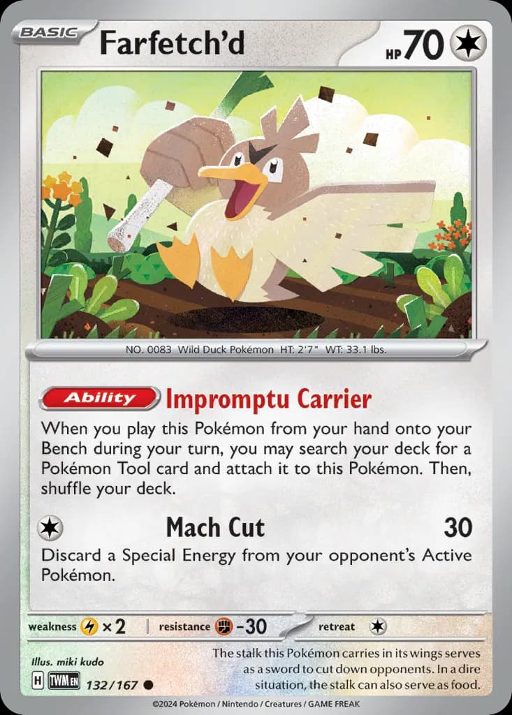 Farfetch'd — Twilight Masquerade 132 Pokémon card