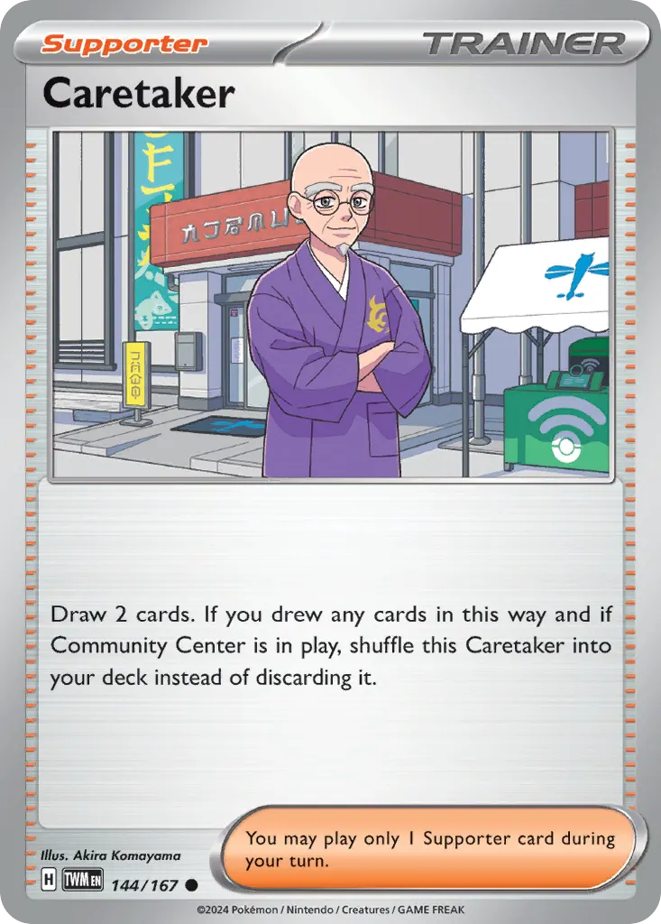 Caretaker — Twilight Masquerade 144 Pokémon card