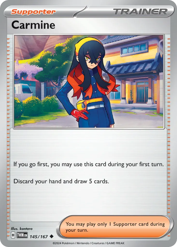 Carmine — Twilight Masquerade 145 Pokémon card