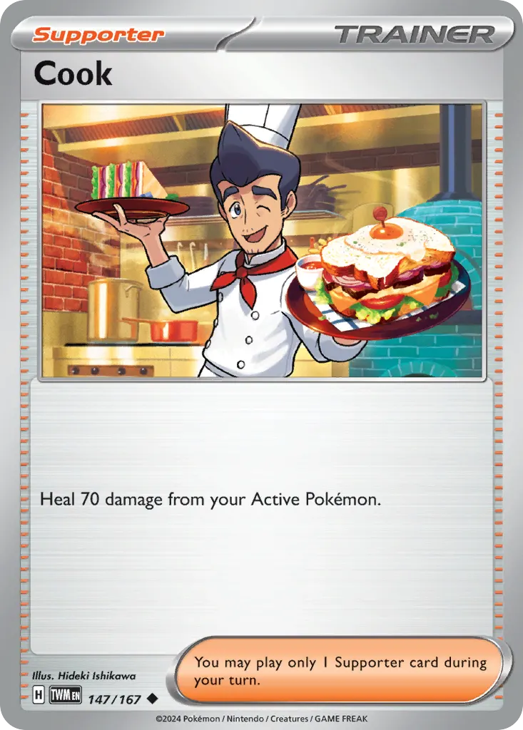 Cook — Twilight Masquerade 147 Pokémon card