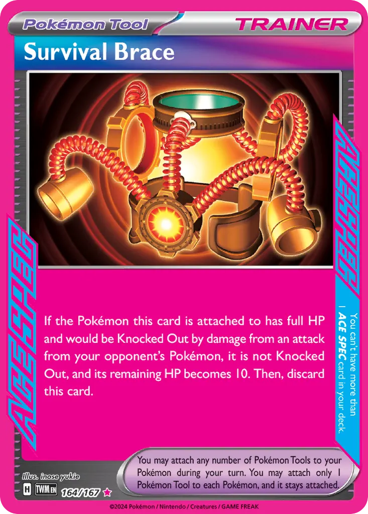 Survival Brace — Twilight Masquerade 164 Pokémon card