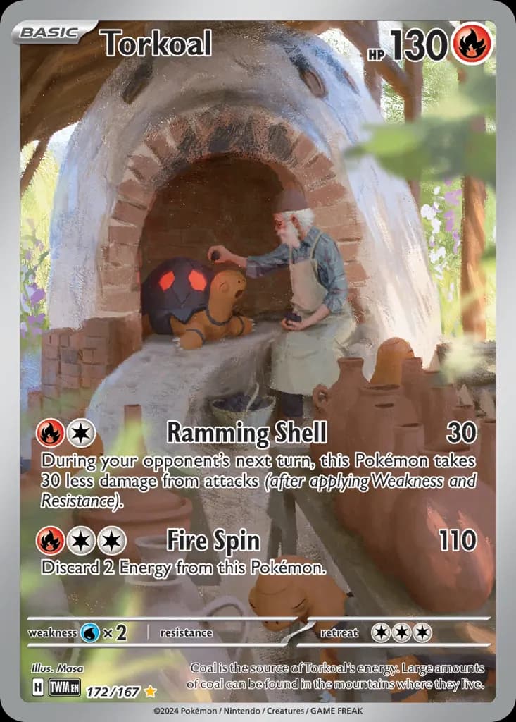 Torkoal — Twilight Masquerade 172 Pokémon card