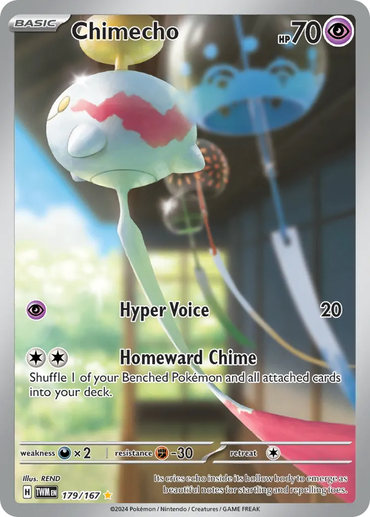 Chimecho — Twilight Masquerade 179 Pokémon card