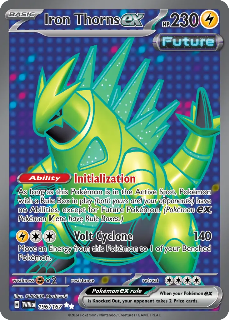 Iron Thorns ex — Twilight Masquerade 196 Pokémon card